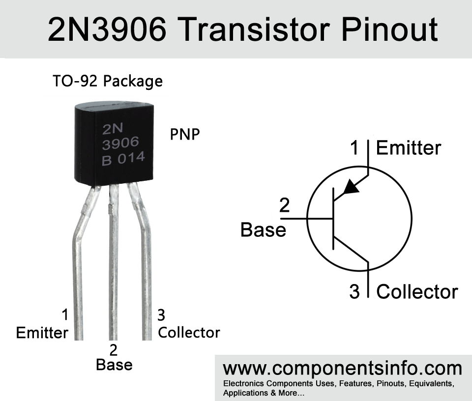 2N3906 Transistor Pinout Details, Equivalent, Technical Specs & Other