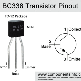 BC338 Transistor Pinout, Equivalent, Characteristics & Other Details