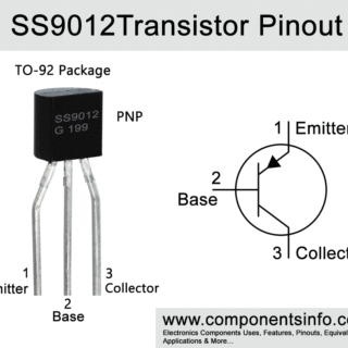 SS9012 Transistor Pinout, Equivalent, Uses, Technical Specifications