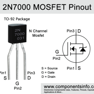 2N7000 MOSFET Pinout, Datasheet, Equivalent