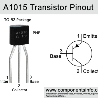 A1015 Transistor Pinout, Equivalent, Uses, Features, Specs & Other Details