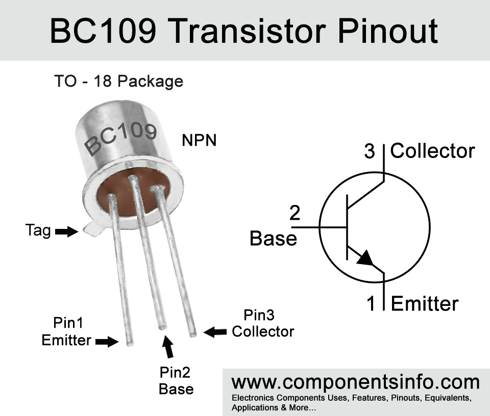 Bc109 Transistor Pinout Equivalent Uses Features Specs And More - Riset